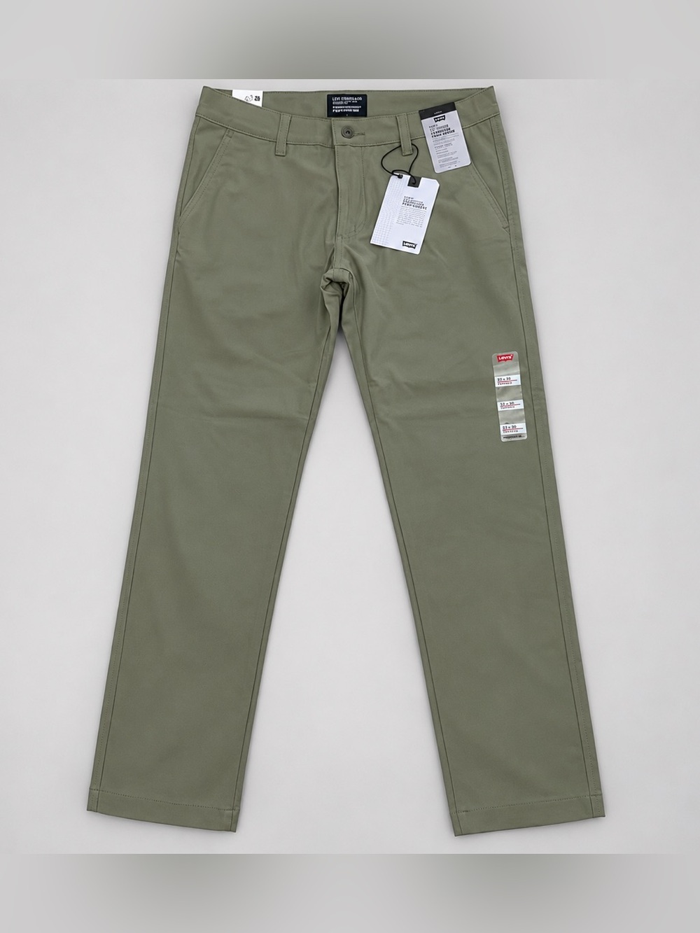 Leviโs XX Chino Standard Taper Tech Pants Mens 31 x 30 Green High Stretch NWT